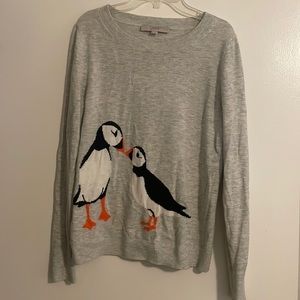 LOFT puffin sweater